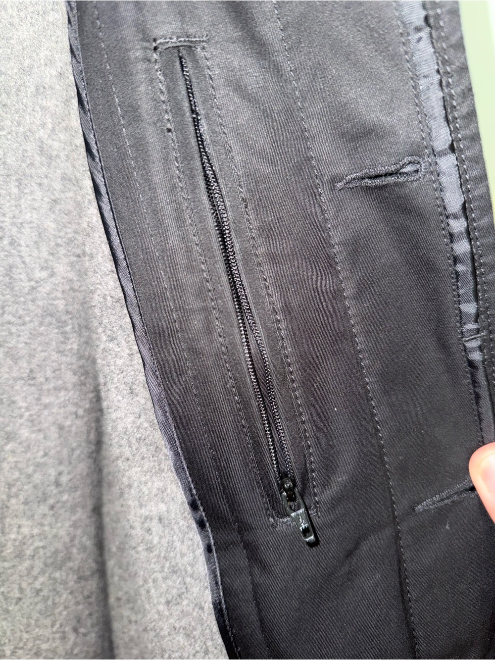 Banana Republic Dark Brown Men's Overcoat- hole on arm - Picture 2 of 6